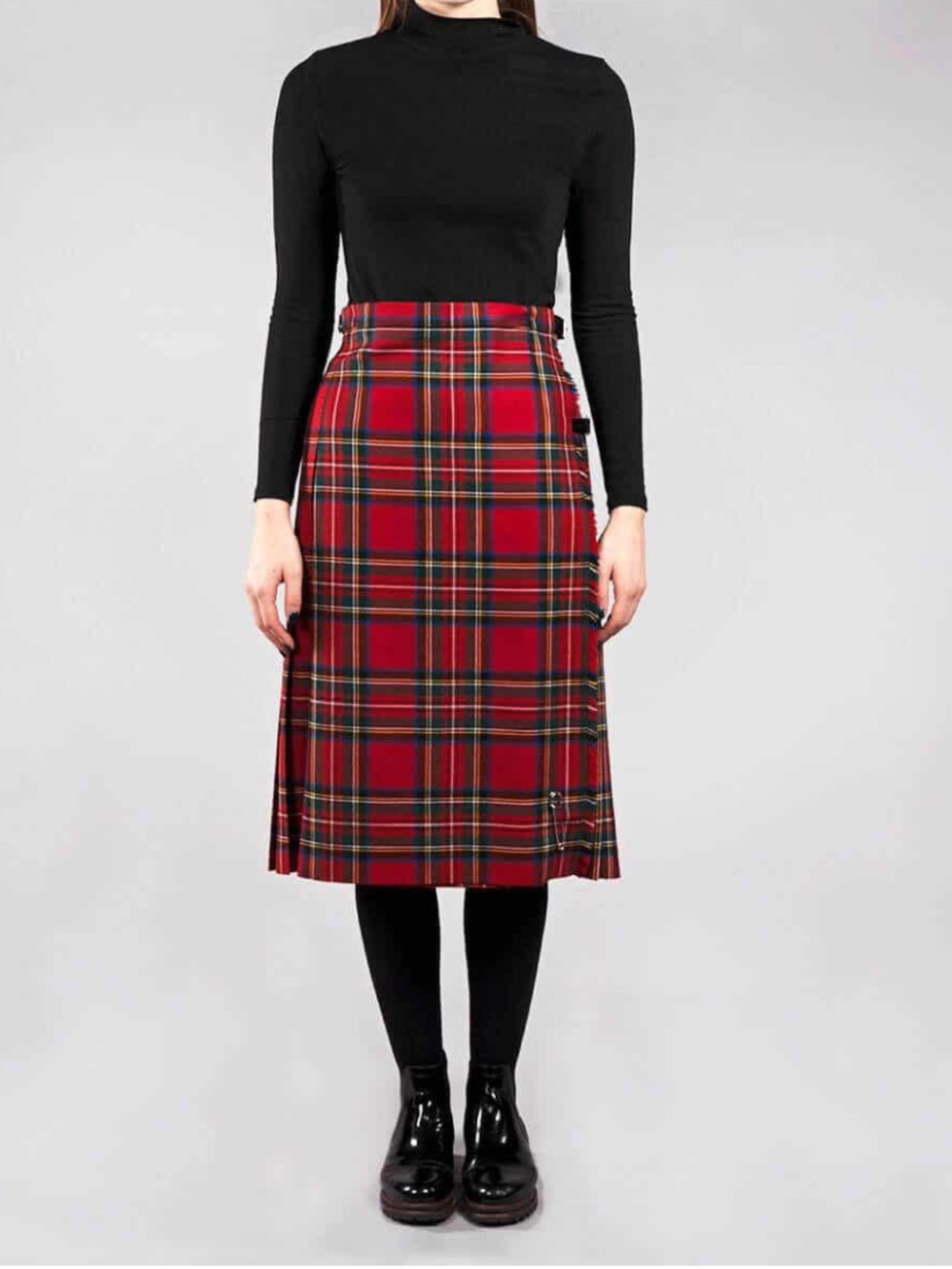Vintage Strathmore Tartan Wool Kilt Skirt - Picture 2 of 10